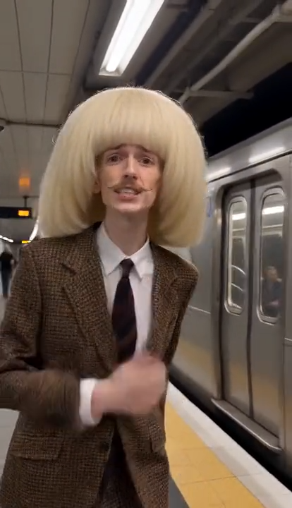 Subway Singing AI generator template preview on MyAIVideo