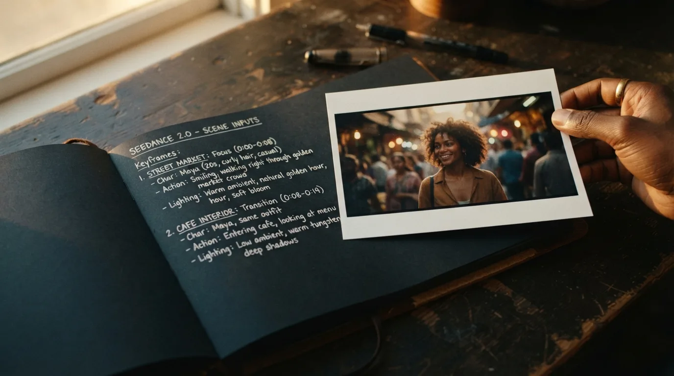Text and image inputs for Seedance 2.0 on MyAIVideo